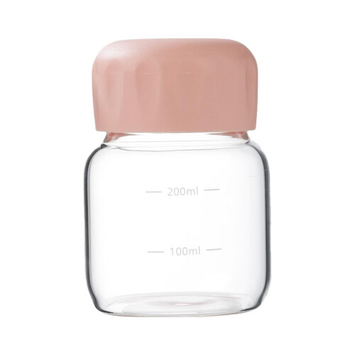 Glass mini water bottle cute design 150ml
