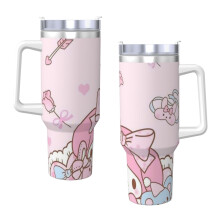 Gobelet isotherme Melody en acier inoxydable 1,2 L avec couvercle