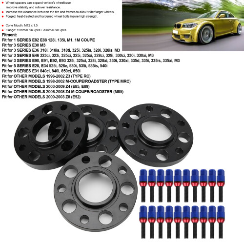 BMW E30 E36 Staggered Spacer Kit 15mm 20mm