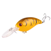 Baoite crua súile 3D Welling crankbait do dord, 1 phíosa