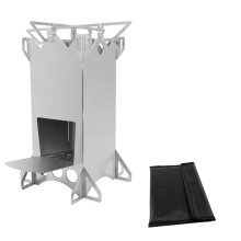 Barbecue pliable portable en acier inoxydable (1 pièce)
