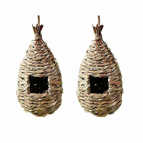 WOVTE Bird Nest Hand Woven Hanging 2 Pack