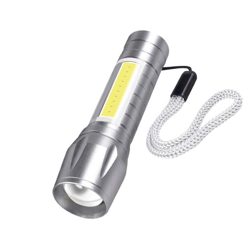 2 επαναφορτιζόμενοι φακοί LED, εξαιρετικά φωτεινός φακός με δυνατότητα ζουμ,