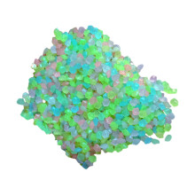 Galets en résine phosphorescents de 3 à 5 mm, accessoires décoratifs pour le jardin et les surfaces lisses, multicolores, 50 g.