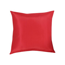 Housse de coussin décorative d'extérieur (sans coussin) rouge, compatible avec les housses de canapé de patio, résistante et durable.
