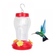 Mangeoire à colibris de la collection Jardin, 473 ml avec crochet de suspension, admirez le ballet des colibris – Cadeau idéal pour votre fenêtre