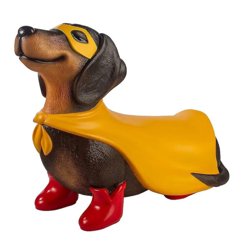 Halloween-Dackel-Figur im Vintage-Stil