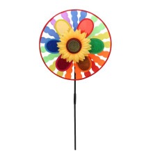 Sonnenblumen-Windmühle, dreilagige Dekoration, 1 Stück