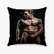 AIVO Drake Bell Custom Kussenhoes Gepersonaliseerde Vierkante Kussenhoes van Gesponnen Polyester Decoratief Kussen voor Bed, Bank, Sierkussen voor