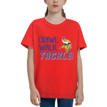 Kinder T-shirt met korte mouwen en Viking Sports logo (1 stuk)