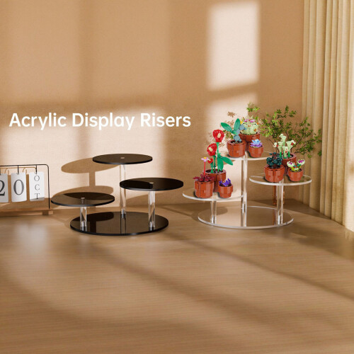 Zware acryl displaystandaard met antislipbasis houdt-Duidelijk 2