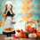 Figurines de casse-noisette en bois d'automne, objets de-LL0116 6