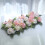 Artificial Rose Flower Arrangement For Wedding Reception-White 6