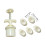 ABS Plastic Mooncakes Molds With 5 Embossing Pattern Hand 3