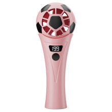 Leiser Handventilator im Fußball-Design mit Zahlendisplay-Rosa
