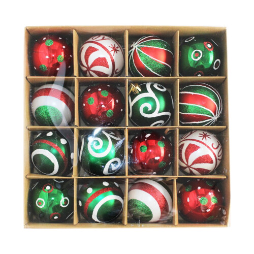 Shatterproof Silver Christmas Ornaments 36pcs 1
