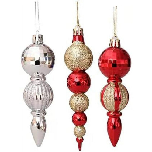 Boules de Noël LINLIN (12 pièces) 1