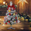 Green flocking desktop Christmas tree 23.6 inch 5