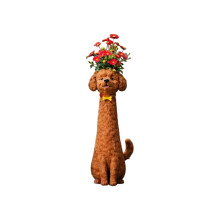 Handgefertigte verrückte Hundevasen, skurrile Hundeblumenvasen-D