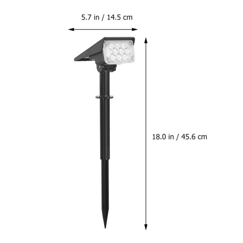 Ηλιακά φώτα εξωτερικού χώρου, 10 LED RGB Ηλιακά φώτα τοπίου, IP67 Αδιάβροχα, Ρυθμιζόμενα 1