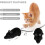 Souris télécommandée pour chat, jouet sans fil interactif 2