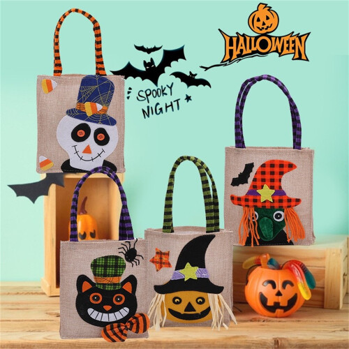 Lasten Halloween-pellavakarkkipussi