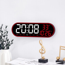 Jacenvly Wanduhr mit Fernbedienung und Farbbildschirm
