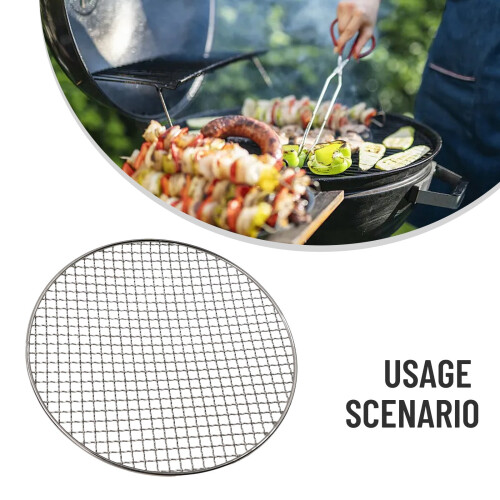 Stainless Steel BBQ Mesh Round 330mm 2