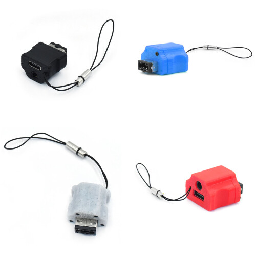 Handheld Unit Power Cable With Included 3.5mm Earphone-Blue 1