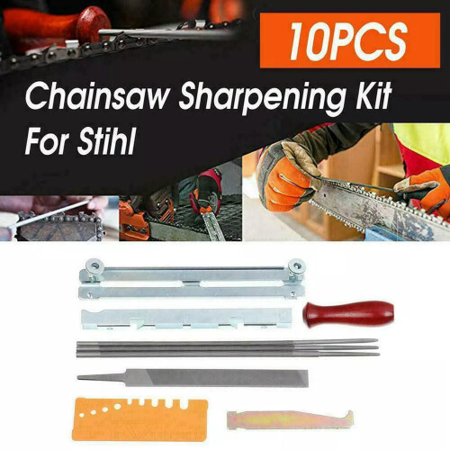Kit pile de ascuțit cu lanț RSAMD 10 buc 2