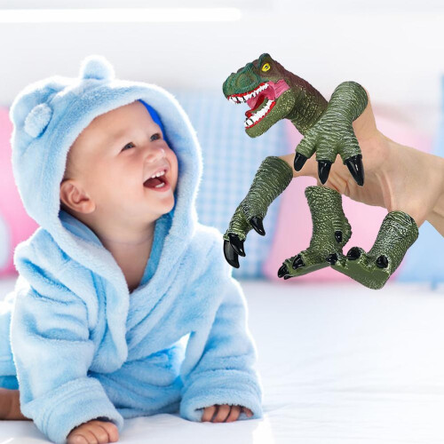 Dinosaur Finger Puppets 4 Pack Vinyl