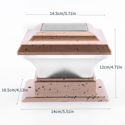 Solar Post Lights Outdoor Decorative Cap 1 Pack 1
