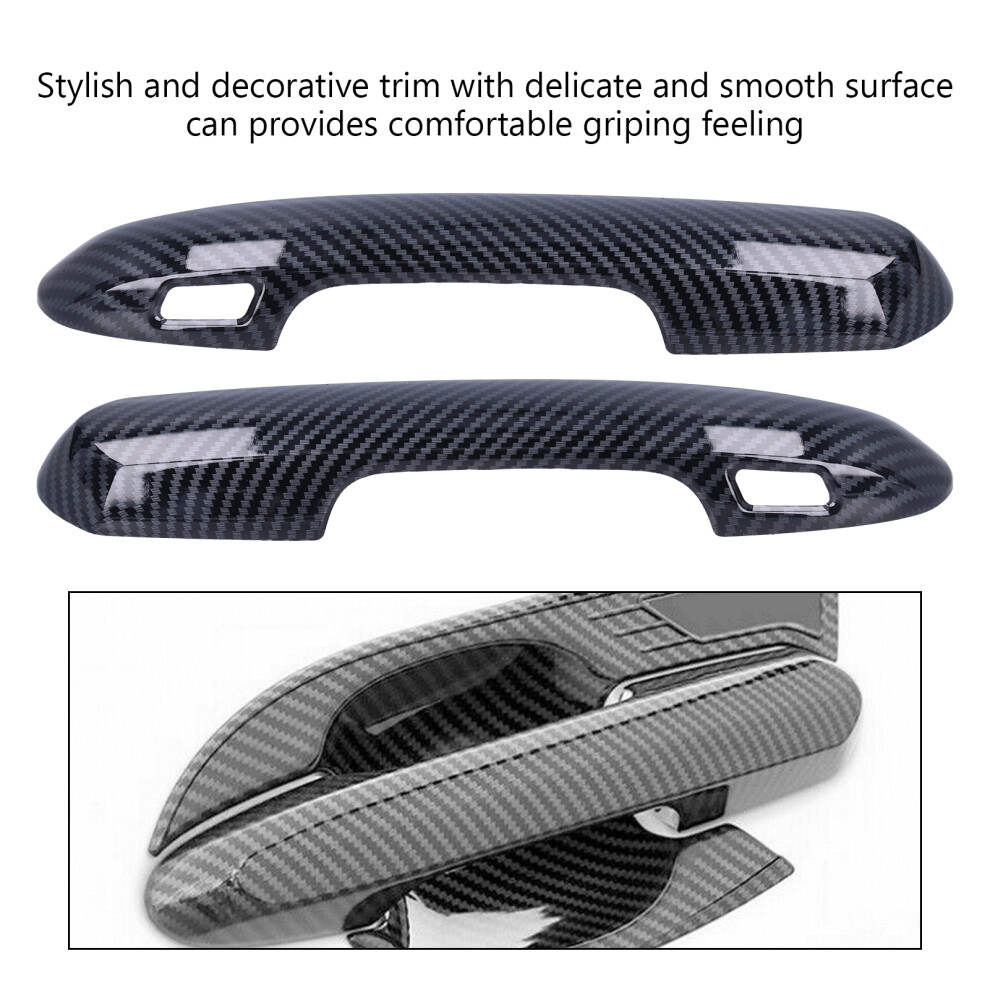 Exterior Handle Trim 4Pcs Carbon Fibre Rav4 2019 7790334183304