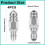 Buse de nettoyage d'égouts Grusce compatible avec 1/4 pouce 4