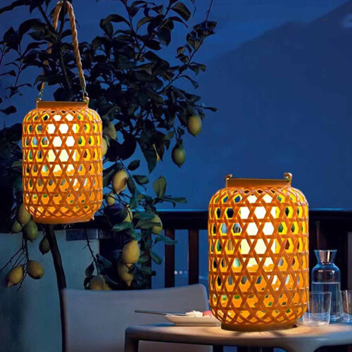 Lanterna solare da esterno sospesa compatibile con LED 2