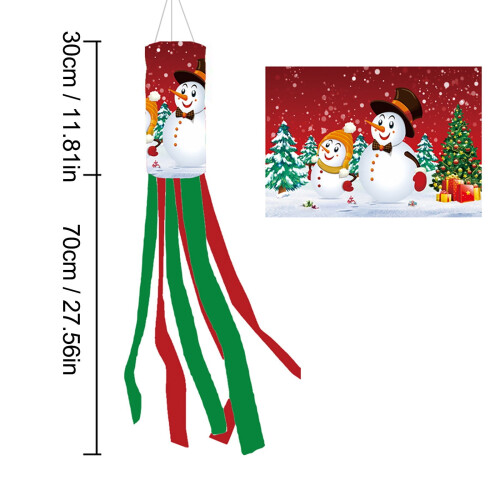 Bandeira de Natal em forma de catavento para decoração externa, 1 peça 2