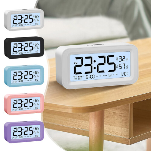 Jacenvly LED vægur sommer boligtrend 12/24 timer