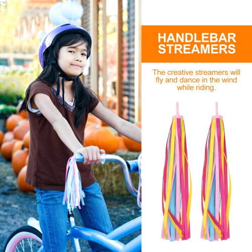 Børnecykelstyr streamers greb 2 par 2