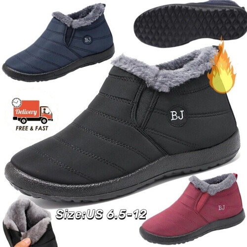 Waterproof Winter Snow Boots Warm Fur-Lined High Top 1