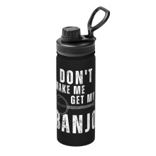 Bendzsó témájú szigetelt vizespalack, 18 oz-os rozsdamentes acél