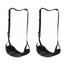 Foot Hammock for Airplane and Office Use 2 pcs Black