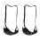 Foot Hammock for Airplane and Office Use 2 pcs Black 1