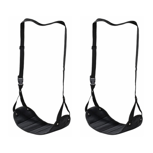 Foot Hammock for Airplane and Office Use 2 pcs Black