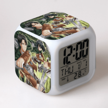 LED-Wecker im Attack-on-Titan-Design, digitale Tischuhr