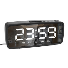 LED-Digitalwecker mit FM-Radio und 7-Zoll-Display (Dual-Display)