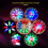 Leyfeng laserringfingerlys med fargerik LED 1