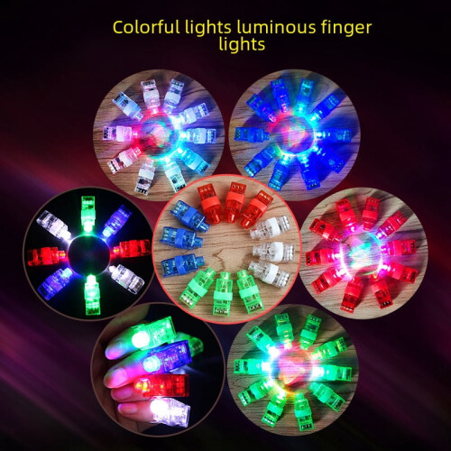 Leyfeng laserringfingerlys med fargerik LED