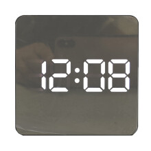 LED-Spiegeluhr, Bürodekoration, Digitaler Wecker