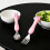 Toddler Fork Spoon Set Stainless Steel Pink 13