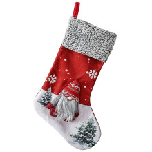 Sacchetto regalo con ciondolo a forma di bambola senza volto per Natale (1 pezzo)